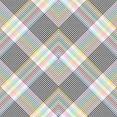 Rainbow Pastel Chevron Plaid Tartan textured Seamless Pattern Design