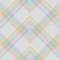 Rainbow Pastel Chevron Plaid Tartan textured Seamless Pattern Design
