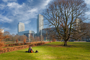 Bezuidenhoutseweg in Den Haag, Zuid-Holland province, The Netherlands