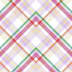 Rainbow Pastel Chevron Plaid Tartan textured Seamless Pattern Design