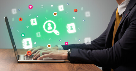 Hand surfing on the social media