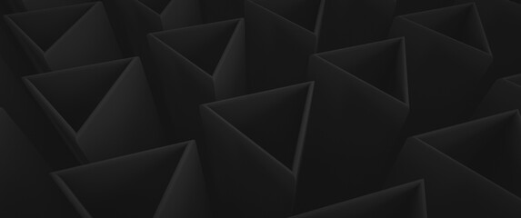 Abstract dark low contrast backdrop with triangular elements