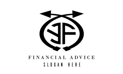 YF  financial advice logo vector
