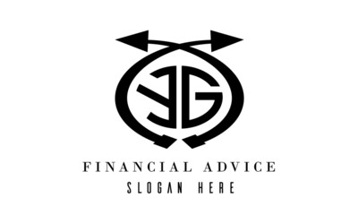 YG  financial advice logo vector