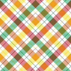 Rainbow Chevron Plaid Tartan textured Seamless Pattern Design