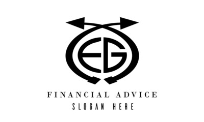 EG  financial advice logo vector