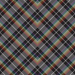 Rainbow Chevron Plaid Tartan textured Seamless Pattern Design