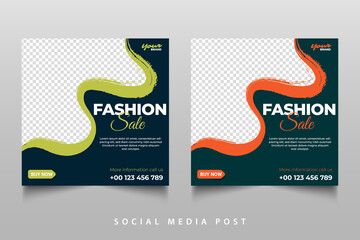 beauty and fashion sale social media post design