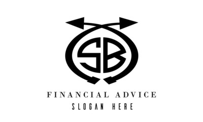 SB  financial advice logo vector