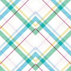 Rainbow Chevron Plaid Tartan textured Seamless Pattern Design