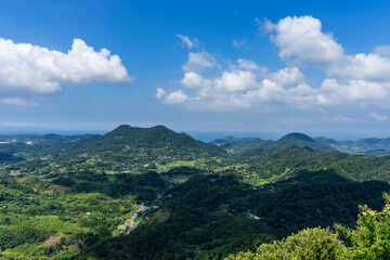 千葉県 夏 伊予ケ岳から 富山と東京湾