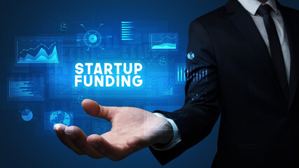 Hand of Businessman holding motivational message