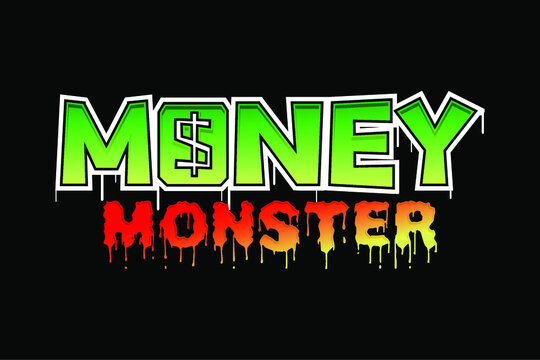 hustle money dollar t shirt design graphic vector 