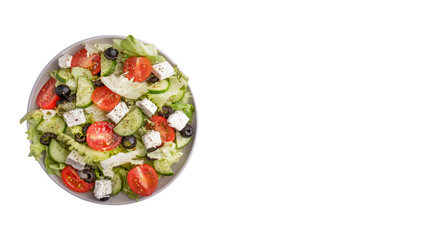 salad with tomato and cucumber