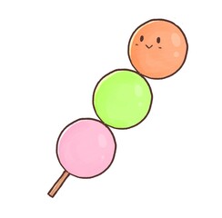 R:もっとメルヘンな和菓子屋さん　三色団子②