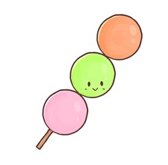 R:もっとメルヘンな和菓子屋さん　三色団子③