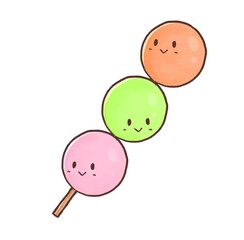 R:もっとメルヘンな和菓子屋さん　三色団子⑤