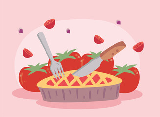 tomatoes and pie