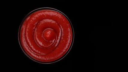 ketchup sauce isolated on background