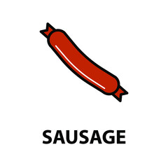 Sausage food vector design