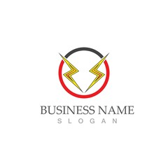 flash thunderbolt logo template