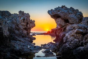 Capo Milazzo Sonnenuntergang