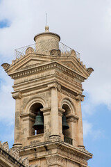 the bell tower of the cathedral 