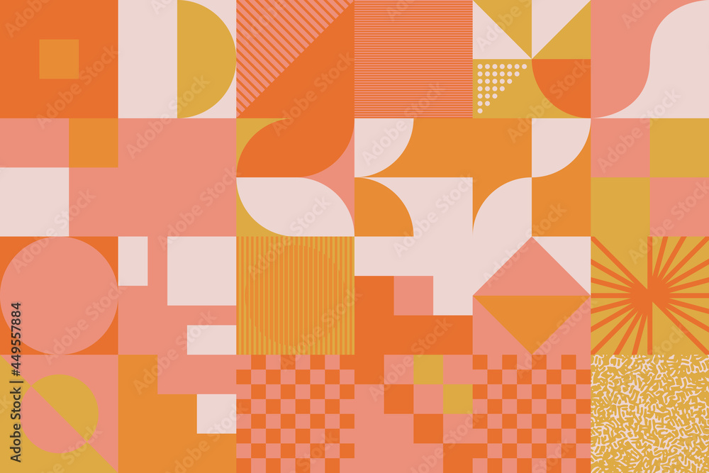 Poster abstract vector pattern design elements