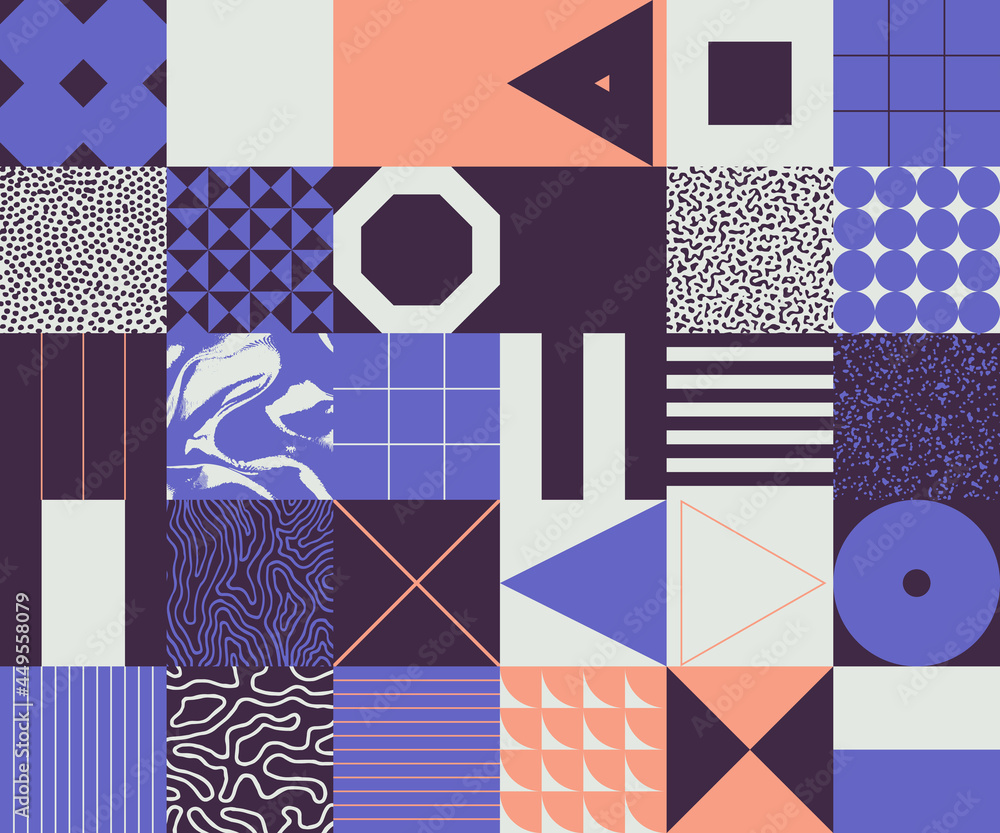 Poster abstract vector pattern design elements