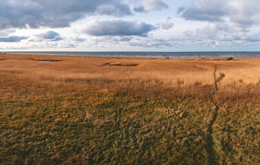 The Randu Meadows nature reserve by the Baltic sea near the Latvia and Estonia border