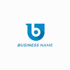 design logo combine lettter U and letter B