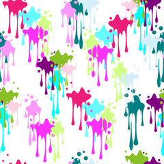 art pattern with color blots 