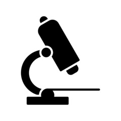 Microscope Glyph Vector Icon Design