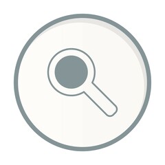 Magnifier Circle Grey Vector Icon Design