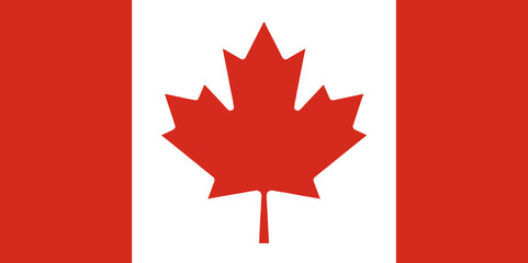 Canada flag standard shape color ,Symbols of Canada template banner,card,advertising ,promote,ads, web design, magazine,vector illustration, top gold medal sport winner country