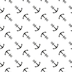 Seamless vector pattern with anchors. Seamless pattern can be used for wallpapers, fill patterns, web page backgrounds, surface textures.