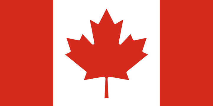 Canada flag standard shape color ,Symbols of Canada template banner,card,advertising ,promote,ads, web design, magazine,vector illustration, top gold medal sport winner country