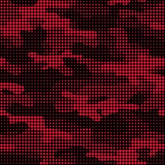 Camouflage background. Seamless red pattern vector.
