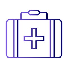 Obraz premium Briefcase Line Gradient Vector Icon Design