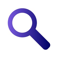Magnifier Glyph Gradient Vector Icon Design