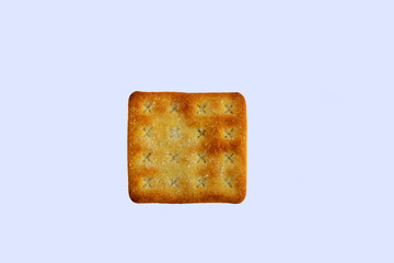 box-shaped biscuit snack, crunchy, delicious and sprinkled with sugar on top