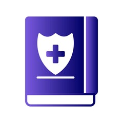 Obraz premium Medical Book Glyph Gradient Vector Icon Design