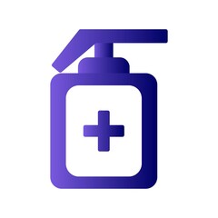 Sanitizer Glyph Gradient Vector Icon Design