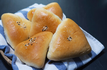 Toast bread homemade bakery background