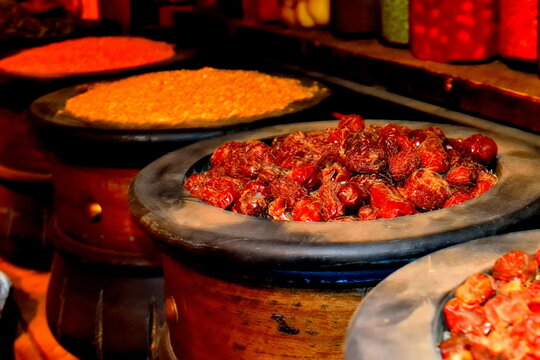 Dates and Stationary shop at old town Al ula in Saudi Arabia