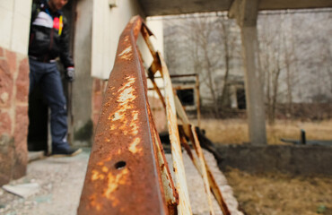 Pripyat is an exclusion zone after Black Andbult nuclear disaster at the nuclear power plant.