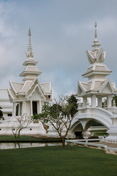 Wat Rong Khun, aka The White Temple in the north of Chiang Rai, Thailand