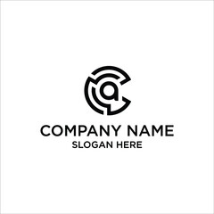 Obraz premium logo CA / vector CA / icon CA / initials CA
