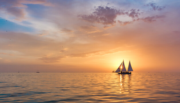 Sunset sailings at Key West are very popular. This photo was taken from Mallory Square