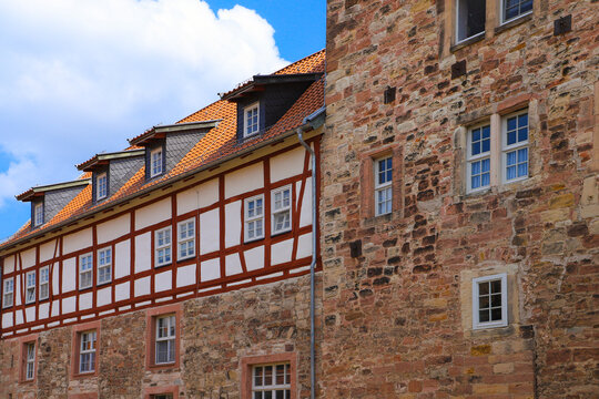 Historical architecture of Wasungen, Thuringia - Germany